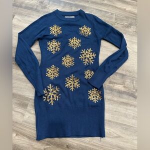 ❄️ Tipsy Elves Sequin Snowflake Knit Sweater | Size Small ❄️